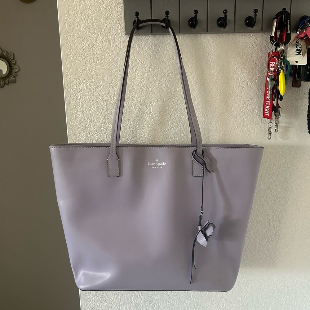 Kate Spade Felicity street Karla lavender tote bag